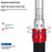 RIDERACE RR9512 1 / 4 Inch Drive Click Torque Wrench Set Bike 2-24Nm Adjustable Preset Torque Wrench Kit - 5