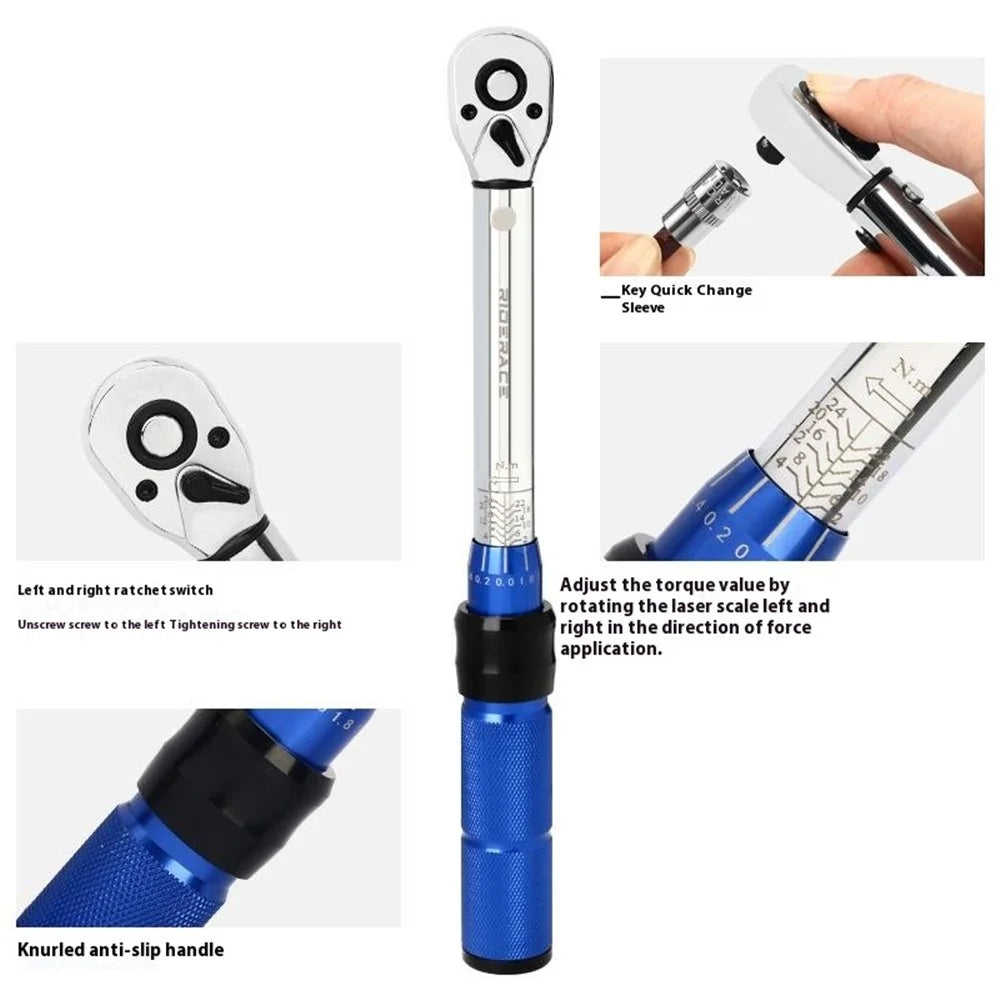 RIDERACE RR9415 High Precision Bike Torque Wrench Set Adjustable Repair Tool Kit - 3