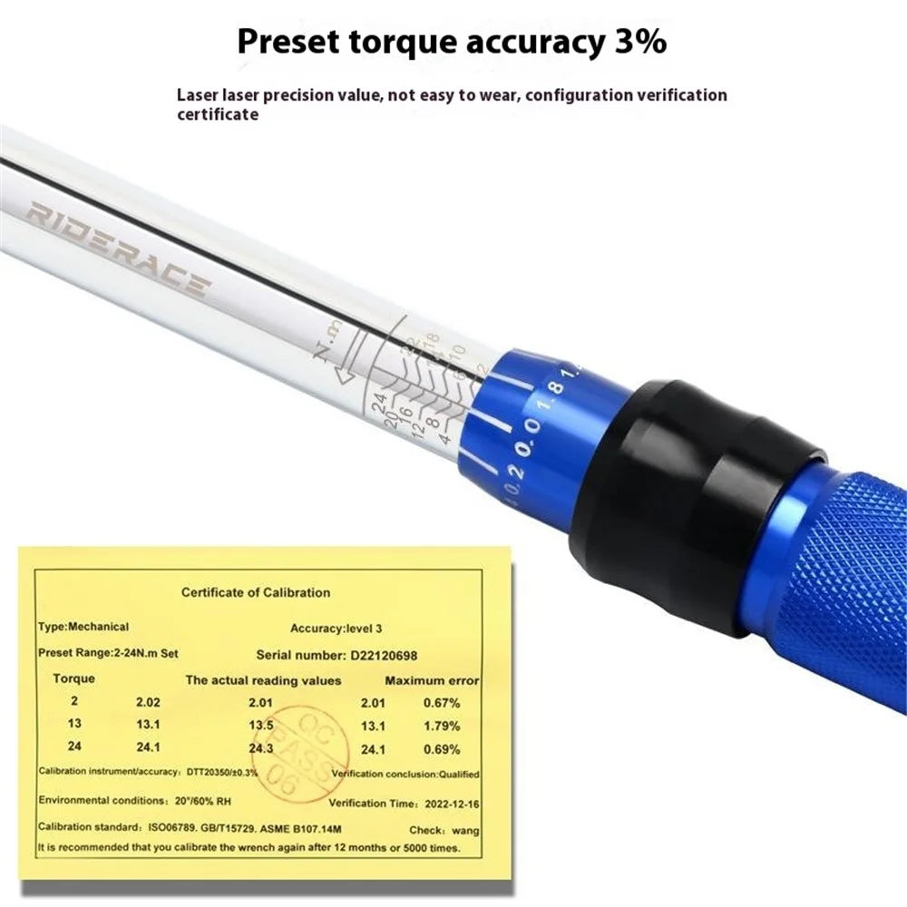RIDERACE RR9415 High Precision Bike Torque Wrench Set Adjustable Repair Tool Kit - 6