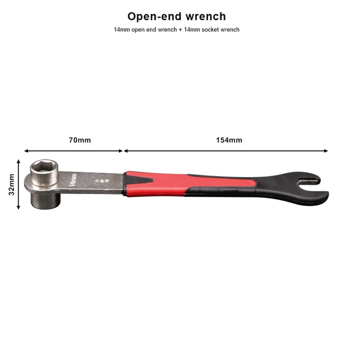 RIDERACE RR7961 18-In-1 Bicycle Maintainance Tool Kit Spoke Key Wrench Bike Repair Tool Set - 6