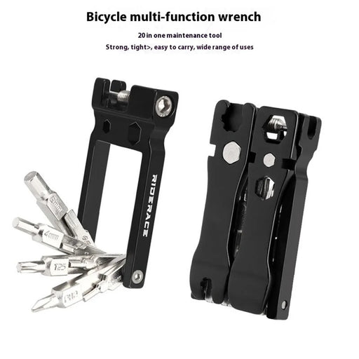 RIDERACE RR9350 Bicycle Tool Kit Compact Size 20 in 1 Bike Repair Tools Set - 2