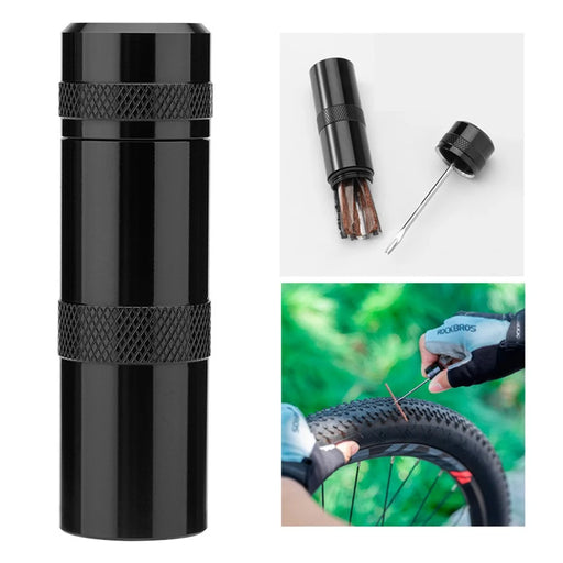ROCKBROS VVT-1PULS Portable Bicycle Tubeless Tire Repair Kit Pin Rubber Strip Tool with Storage Case - 1