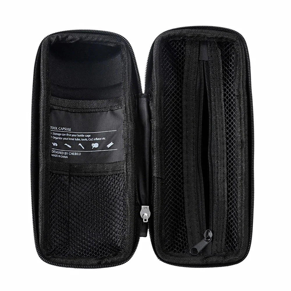 WEST BIKING YP1602818 Bicycle Repair Tools Bag Bike Kettle Rack Bottle Organizer Case - Carbon Fiber - 4