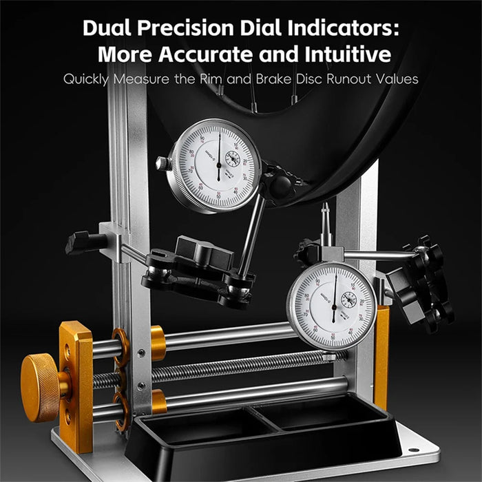 WEST BIKING YP0719418 Bicycle Wheel Truing Stand with Dial Indicator Bike Wheel Maintenance Bracket - 7