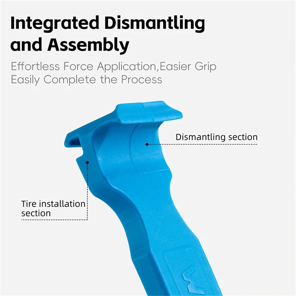 WEST BIKING Bicycle Tire Lever Nylon Integrated Tire Removal Tool for Mountain / Road Bikes - Blue - 5