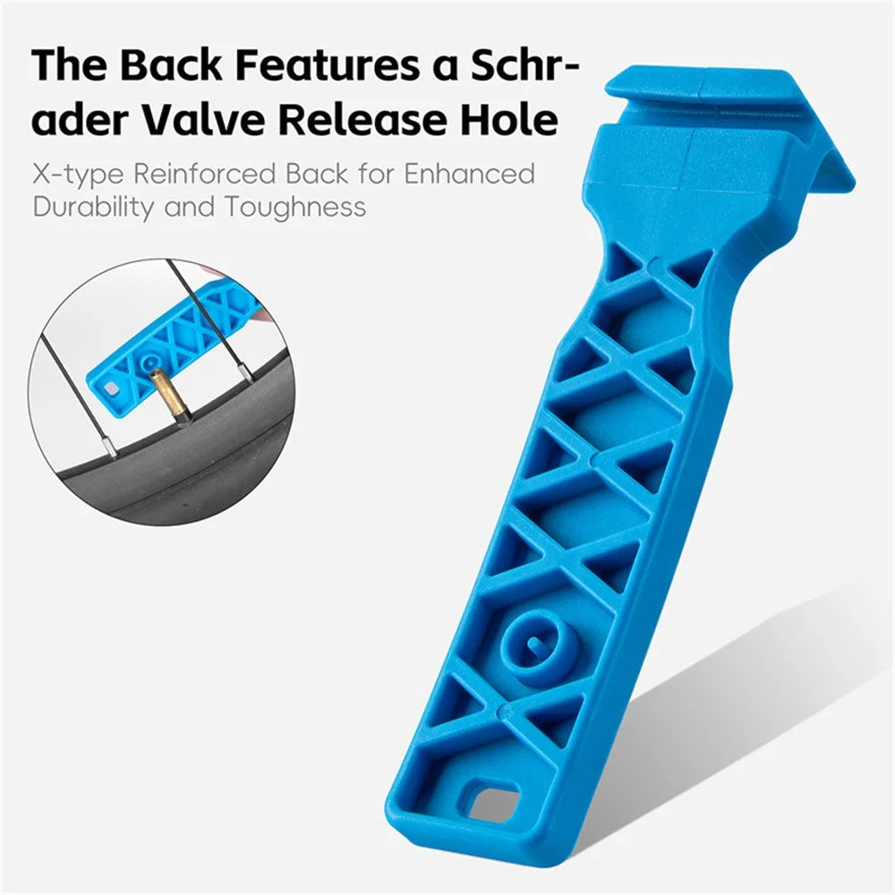 WEST BIKING Bicycle Tire Lever Nylon Integrated Tire Removal Tool for Mountain / Road Bikes - Blue - 7