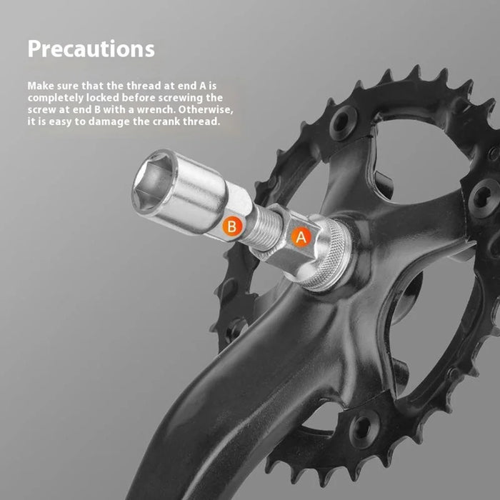 YIQUAN 13FQ0107 Bike Crank Puller Tool Set High-Carbon Steel Mountain Road Bicycle Crankset Removal Tool - 3