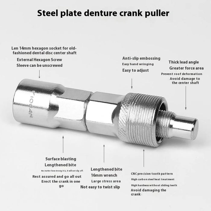 YIQUAN 13FQ0107 Bike Crank Puller Tool Set High-Carbon Steel Mountain Road Bicycle Crankset Removal Tool - 7