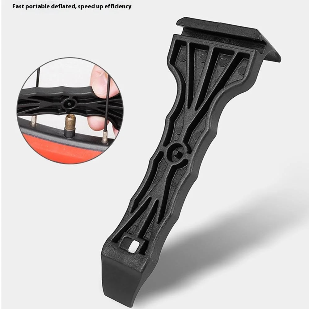 ESLNF 13FQ0135 Bicycle Nylon Tire Lever Multifunctional Repair Tool for Mountain Road Bike - Black - 2