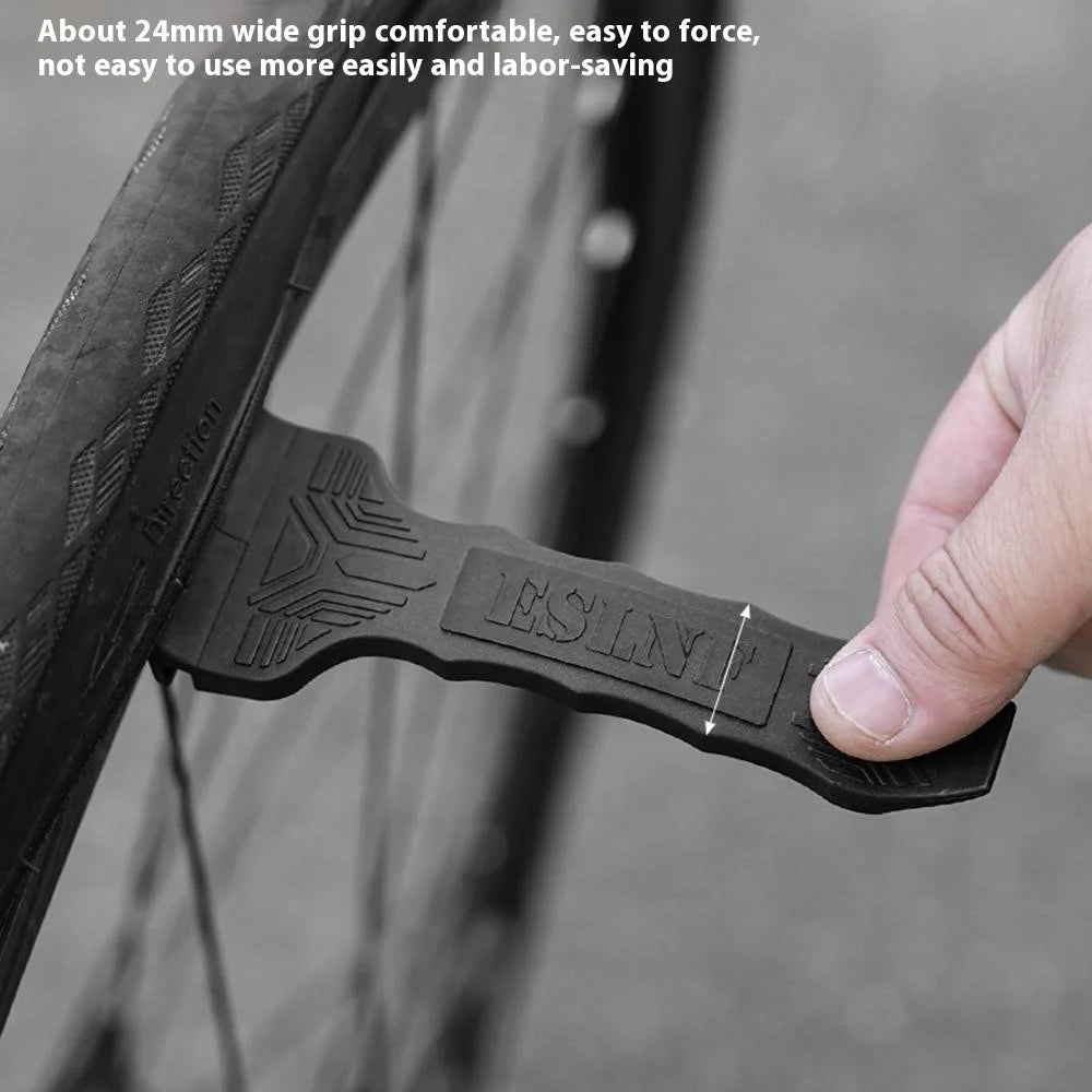 ESLNF 13FQ0135 Bicycle Nylon Tire Lever Multifunctional Repair Tool for Mountain Road Bike - Black - 3