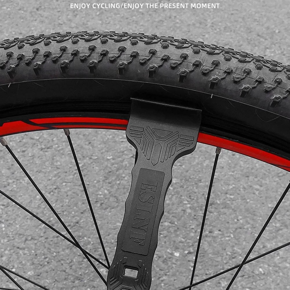 ESLNF 13FQ0135 Bicycle Nylon Tire Lever Multifunctional Repair Tool for Mountain Road Bike - Black - 5