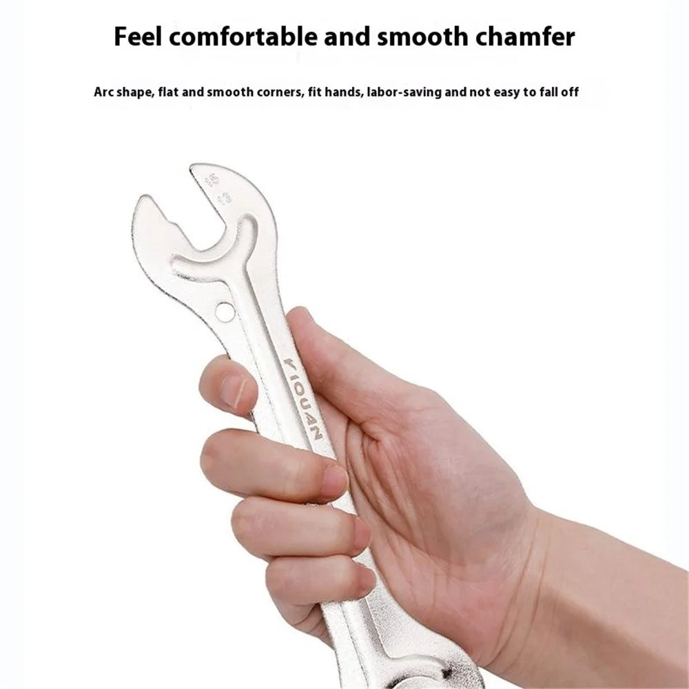YIQUAN 13FQ0109 High Carbon Steel Bicycle Repair Tool Double Open Hub Axle Removal Installation Wrench - 3