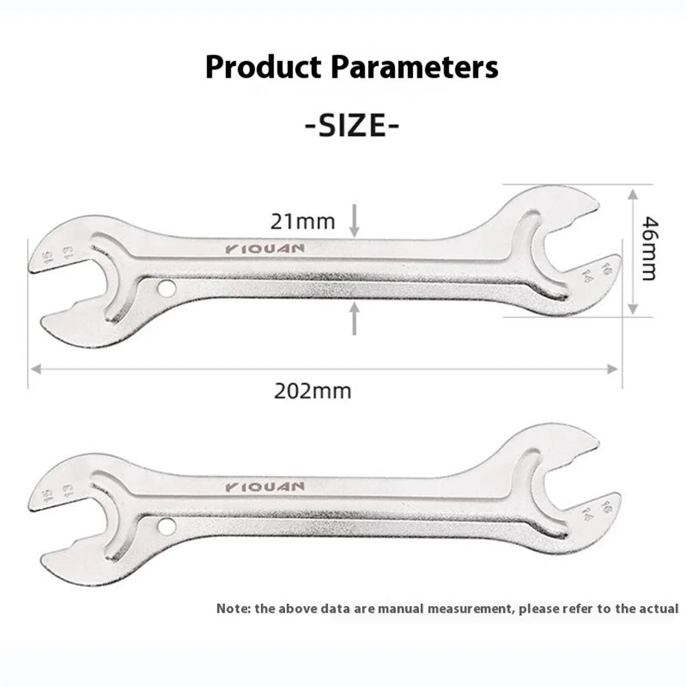 YIQUAN 13FQ0109 High Carbon Steel Bicycle Repair Tool Double Open Hub Axle Removal Installation Wrench - 4