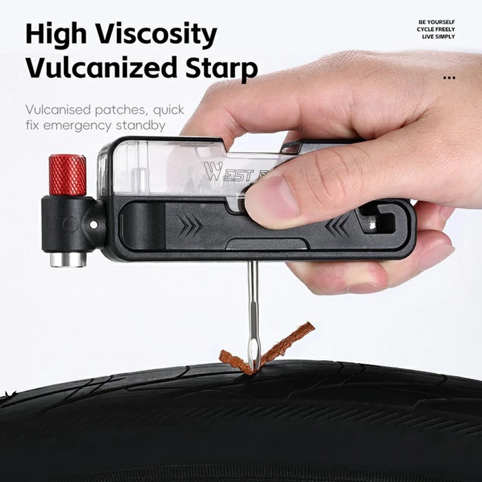 WEST BIKING 0719452B0000 Bike Repair Tool Kit Multifunctional Hex Key CO2 Inflator Valve Set for Bicycle Maintenance - 5