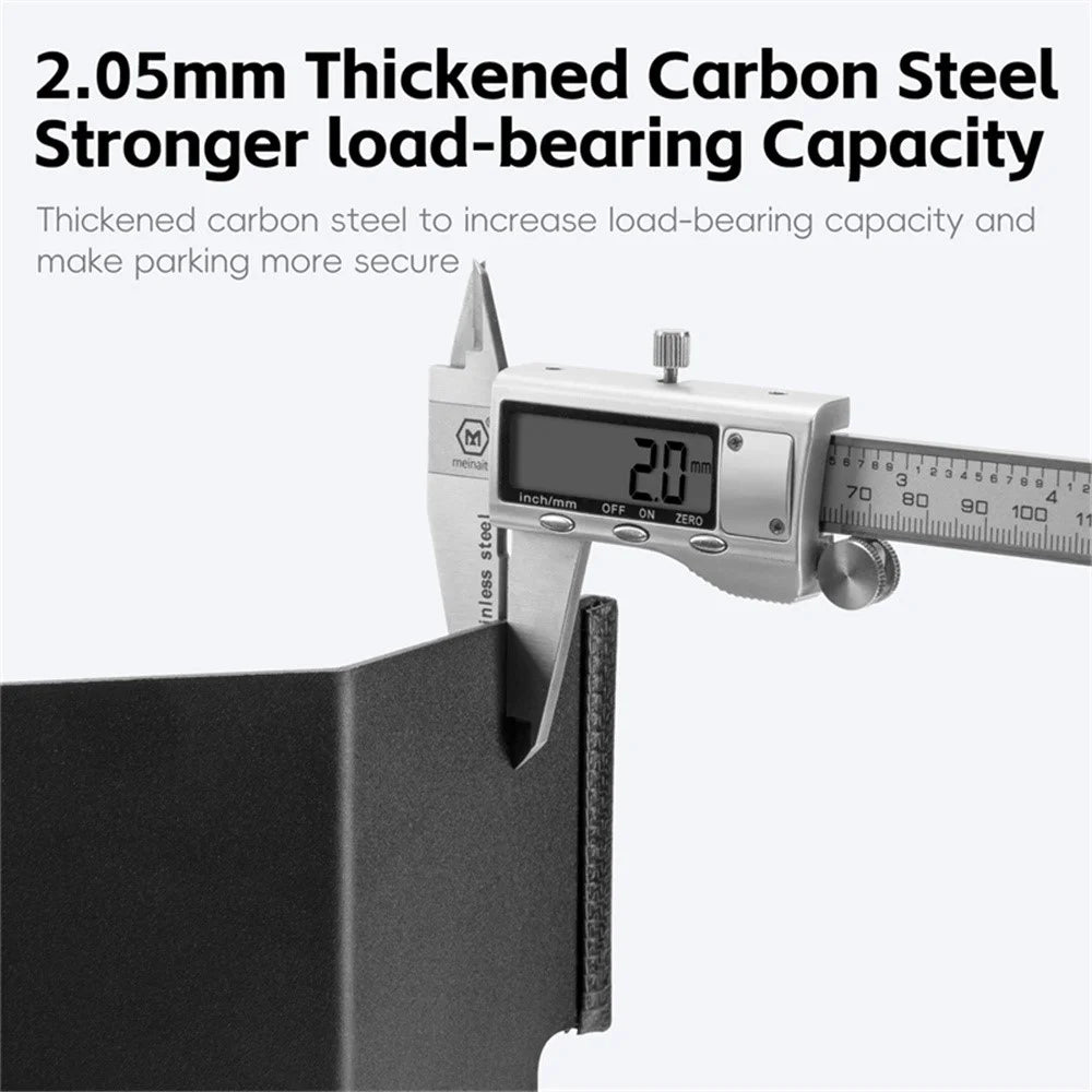 WEST BIKING YP0723027 L-Shaped Bike Stand for Mountain Road Bicycle Carbon Steel Adjustable Floor Parking Rack - 4