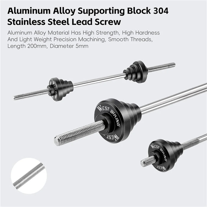 WEST BIKING YP0719470 For 12 / 15 / 20mm Thru Axle Hubs Bicycle Truing Stand Adapter Metal Conversion Tool - 4