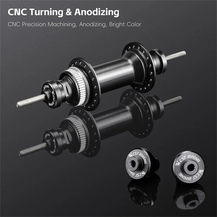 WEST BIKING YP0719470 For 12 / 15 / 20mm Thru Axle Hubs Bicycle Truing Stand Adapter Metal Conversion Tool - 5