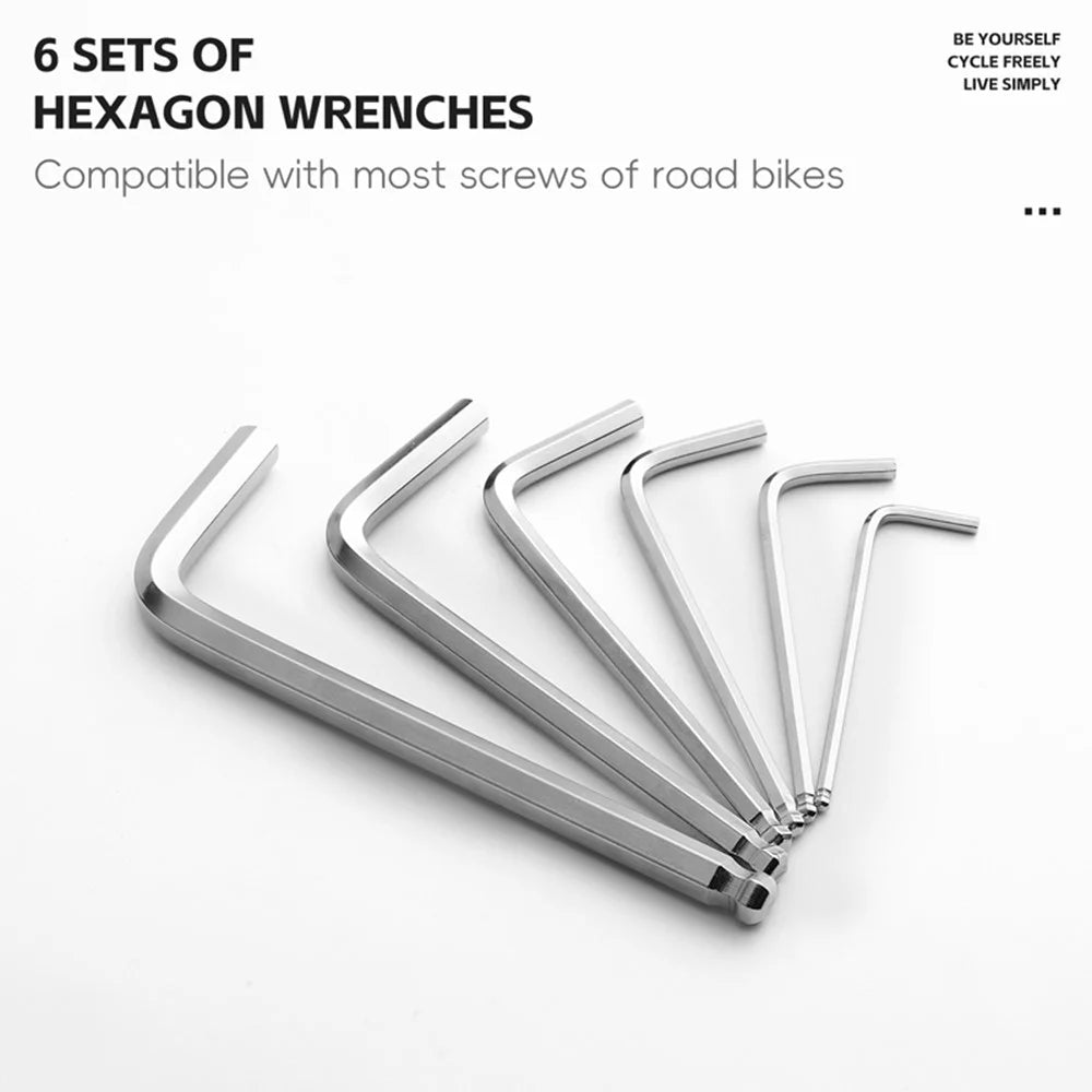 WEST BIKING YP0719453 Portable Bicycle Ratchet Wrench Set Multifunctional Bike Repair Tool Kit - 7