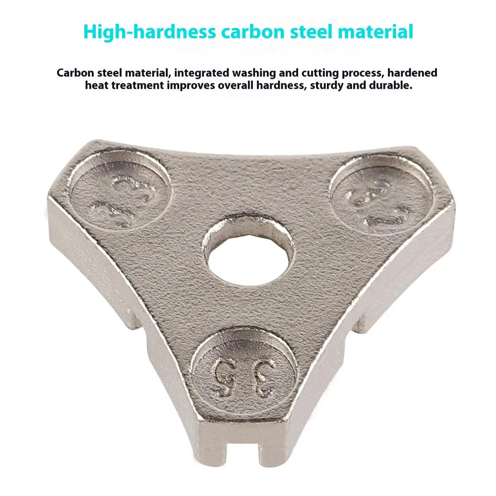 103409-1 Bicycle Spoke Wrench 6 Sizes Triangular Carbon Steel Bike Wheel Truing Repair Tool - 5