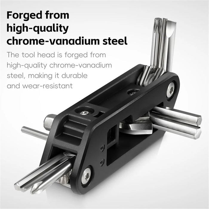 WEST BIKING YP0719488 10 in 1 Multitool for Bicycle Repair Kit Portable Screwdriver Hex Wrench Cycling Equipment - 5