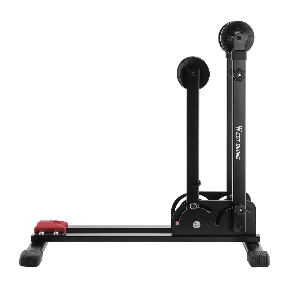 WEST BIKING YP0723031 3 in 1 L-Shaped Bike Stand Carbon Steel Adjustable Floor Parking Rack for Mountain Bicycle - 4