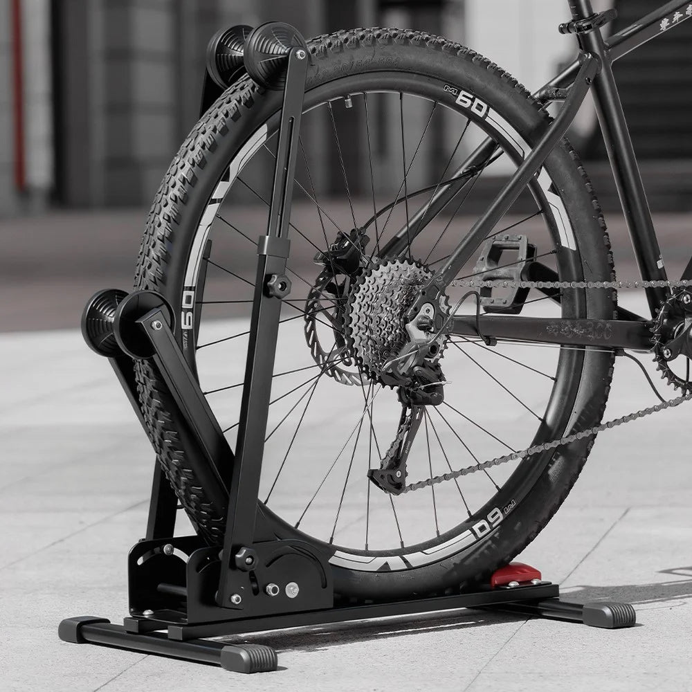 WEST BIKING YP0723031 3 in 1 L-Shaped Bike Stand Carbon Steel Adjustable Floor Parking Rack for Mountain Bicycle - 7