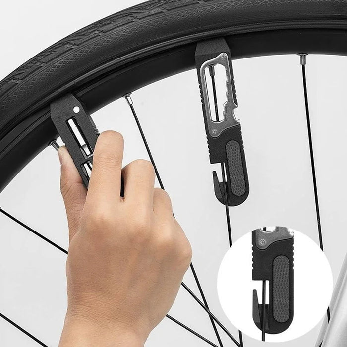 ROCKBROS 430002001 Multifunctional Tire Lever Bicycle Repair Tool Ratchet Wrench for Mountain Road Bike - 3