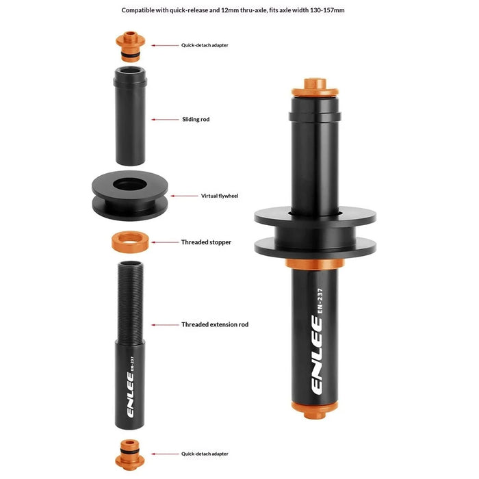 ENLEE EN-237 Chain Keeper Stabilizer Dummy Hub Cleaning Tool for Mountain / Road Bikes - 4