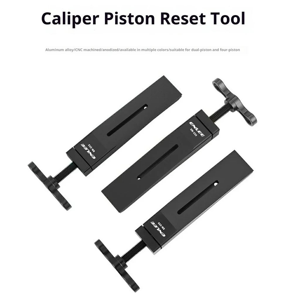 ENLEE EN-233 Aluminum Alloy Bicycle Caliper Piston Return Tool Road Bike Brake Caliper Tool for MTB Road Bike - Black - 6