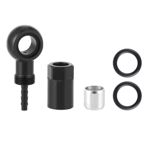 ENLEE E511 Bike Hydraulic Disc Brake Hose Connector Kit Olive Barb Set Bicycle Modification Accessory for SLX XT XTR - Black - 1