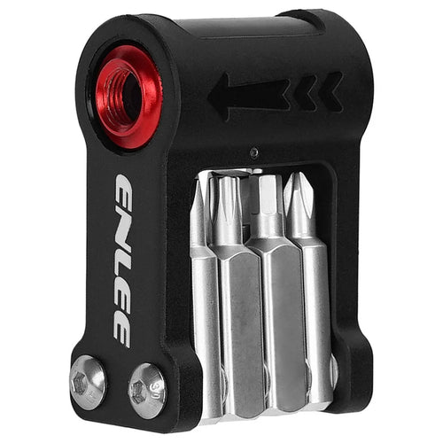 ENLEE EN55 Portable Bike Repair Tool Kit Mini Cycling Toolkit with CO2 Inflator for Bicycle Maintenance - 1