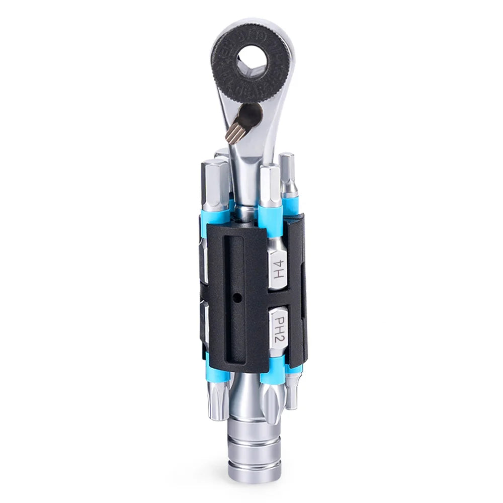 ROCKBROS TG-8601 Portable Ratchet Wrench Set with 8 Bits for Bike Repair Magnetic Hex Tool Kit - 1