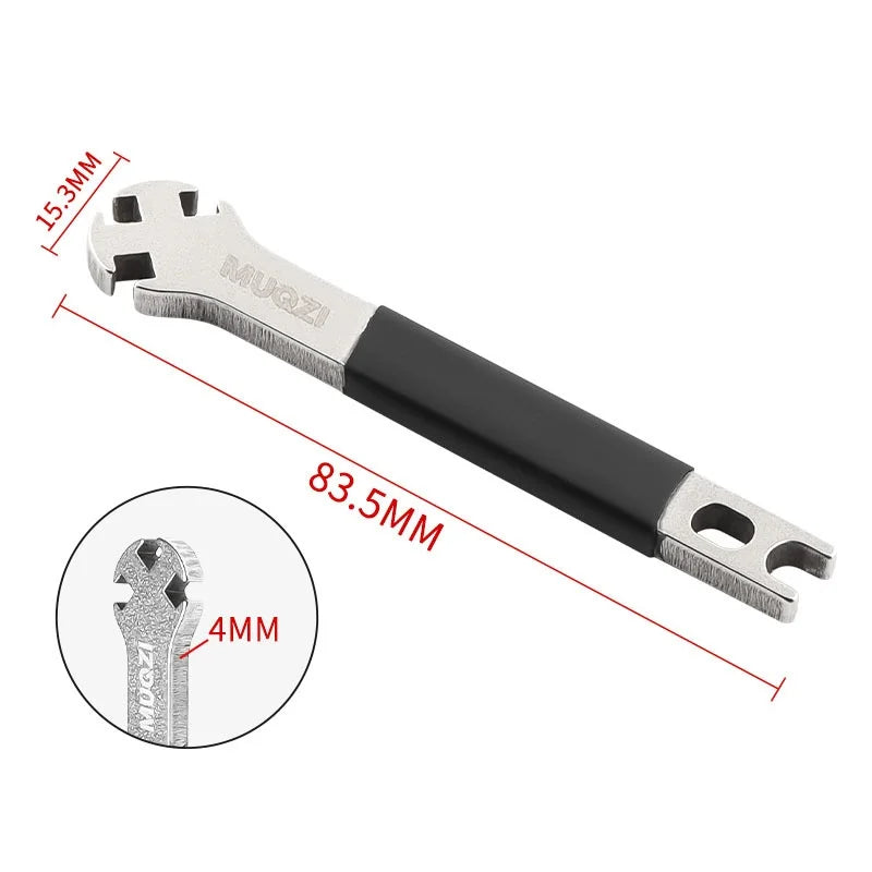 MUQZI Bike Spoke Wrench 3.3/3.4/3.5mm Spoke Nipple Remover Bicycle Wheel Tension Adjustment Tool - 1Pc - 5