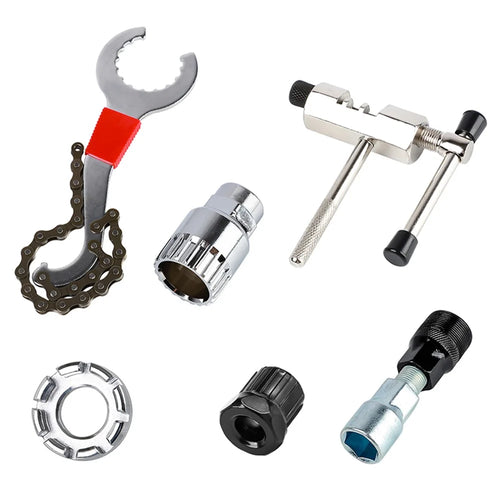 WEST BIKING YP0719240 Bicycle Repair Tool Kit Flywheel Remover Chain Breaker Crank Extractor Spoke Wrench MTB Road Bike Maintenance Set - 1