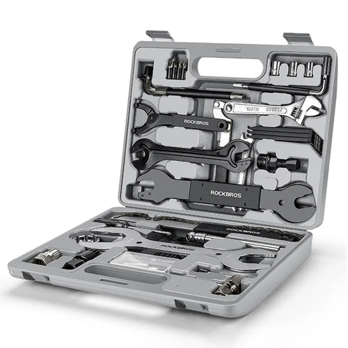 ROCKBROS KT-810 Bike Tool Kit Bicycle Repair Tool Box for Mountain Bike Road Bike Maintenance Tool Set with Storage Box - 1