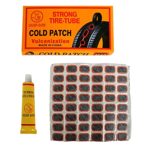 Bike Inner Tube Patch Kits Bicycle Tire Repair Tool Set with 48Pcs Patches for Bicycle, Motorcycle, BMX, MTB - 1