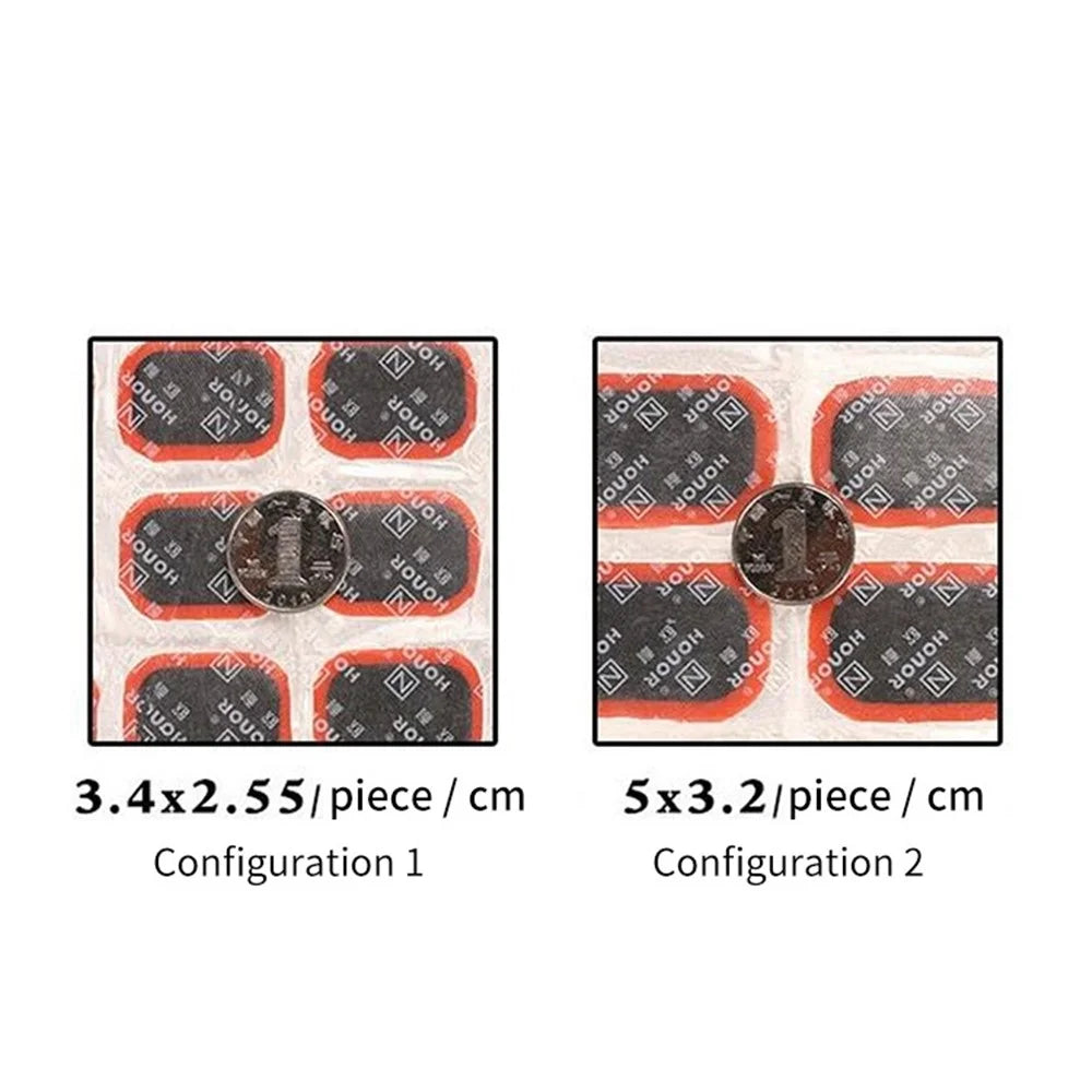 Bike Inner Tube Patch Kits Bicycle Tire Repair Tool Set with 48Pcs Patches for Bicycle, Motorcycle, BMX, MTB - 5