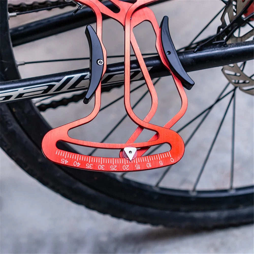ZTTO ZLJ3 Bicycle Tire Spoke Tension Meter Aluminum Alloy MTB Bike Wheel Rim Spokes Tension Gauge Tool - Red - 3
