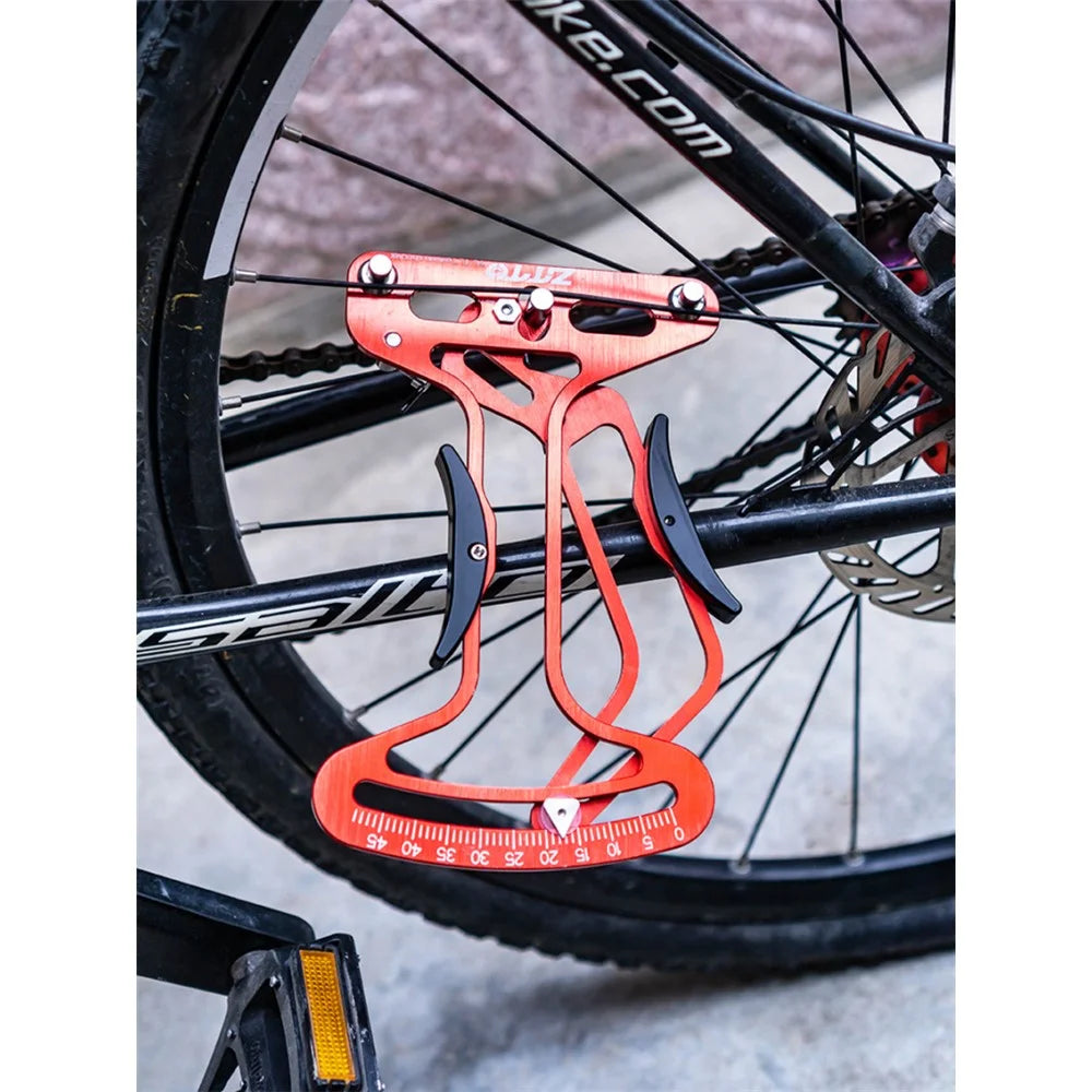ZTTO ZLJ3 Bicycle Tire Spoke Tension Meter Aluminum Alloy MTB Bike Wheel Rim Spokes Tension Gauge Tool - Red - 4