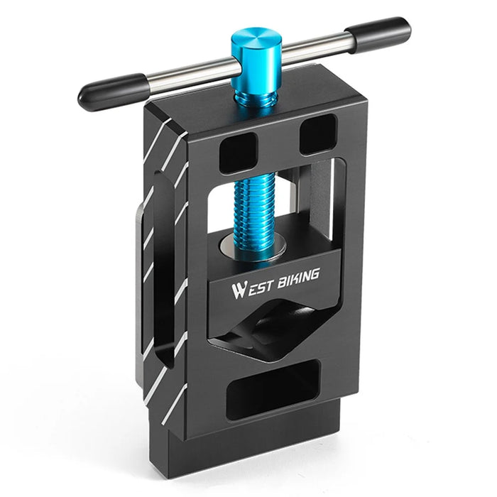 WEST BIKING YP0719365 Bicycle Fork Cutoff Tool Carbon Fiber Seat Post Cutting Saw Guide Cutoff Tube Holder - Blue - 1