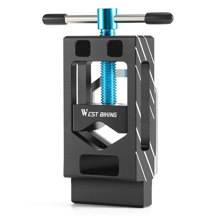 WEST BIKING YP0719365 Bicycle Fork Cutoff Tool Carbon Fiber Seat Post Cutting Saw Guide Cutoff Tube Holder - Blue - 2