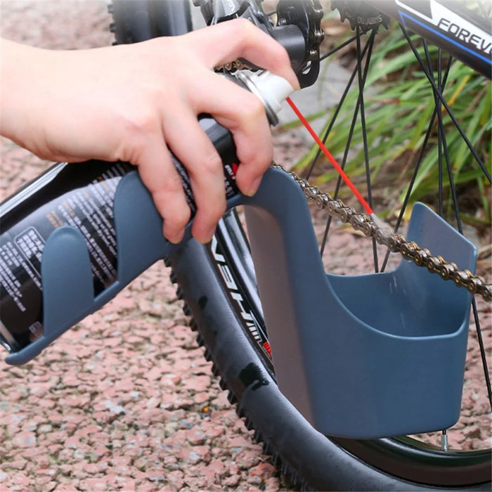 Plastic Bicycle Chain Cleaning Oil Splash-Proof Tool Bike Chain Oil Storage Box - 3