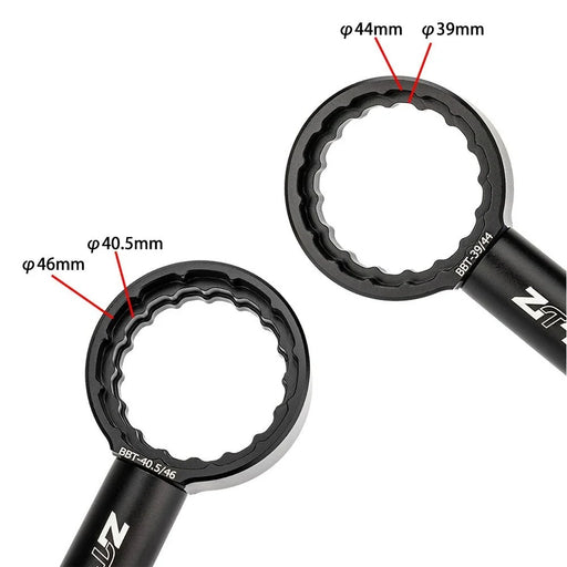 ZTTO Bike Bottom Bracket Wrench Aluminum Alloy Road MTB Bicycle Crankset Spanner - Black - 2