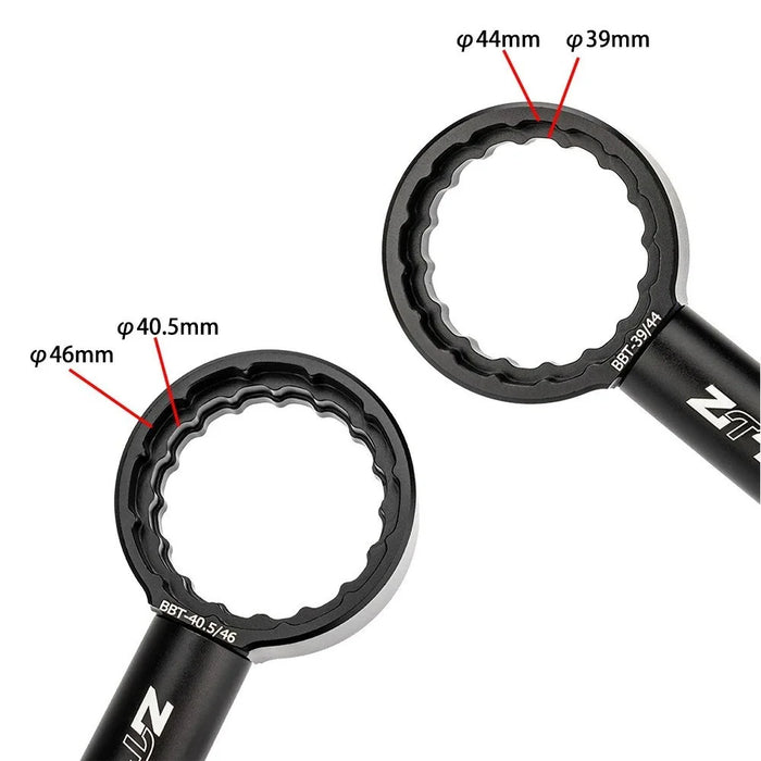 ZTTO Bike Bottom Bracket Wrench Aluminum Alloy Road MTB Bicycle Crankset Spanner - Black - 2