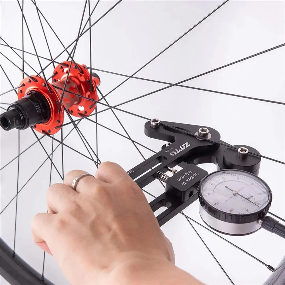 ZTTO TC-02 Bicycle Tension Meter Precision Spoke Checker Bike Wheel Builders Tool - Mechanical Red - 3