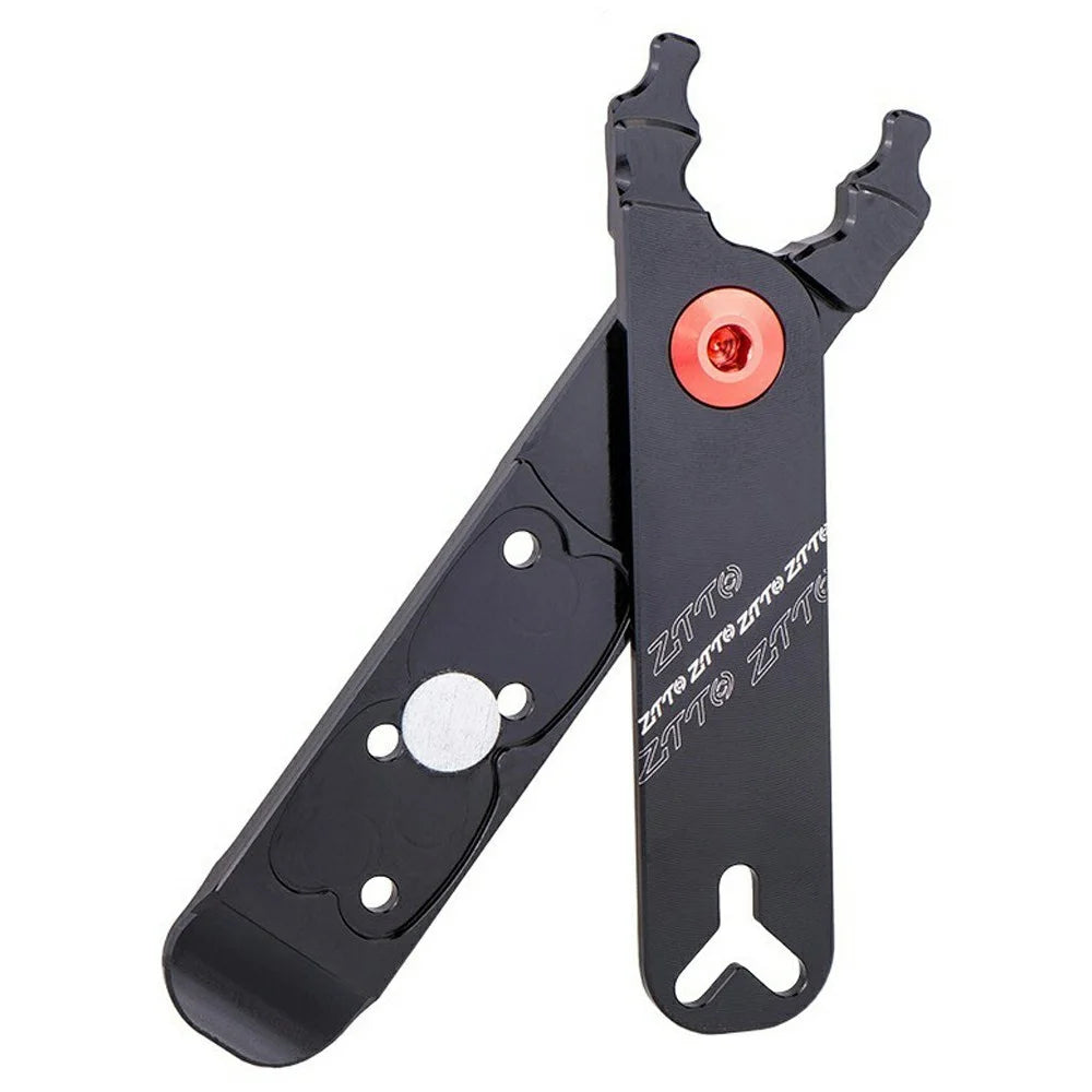 ZTTO MSKQ 4-in-1 Bicycle Chain Link Remover Aluminum Alloy Tire Prying Valve Core Removal Tool - Black - 1