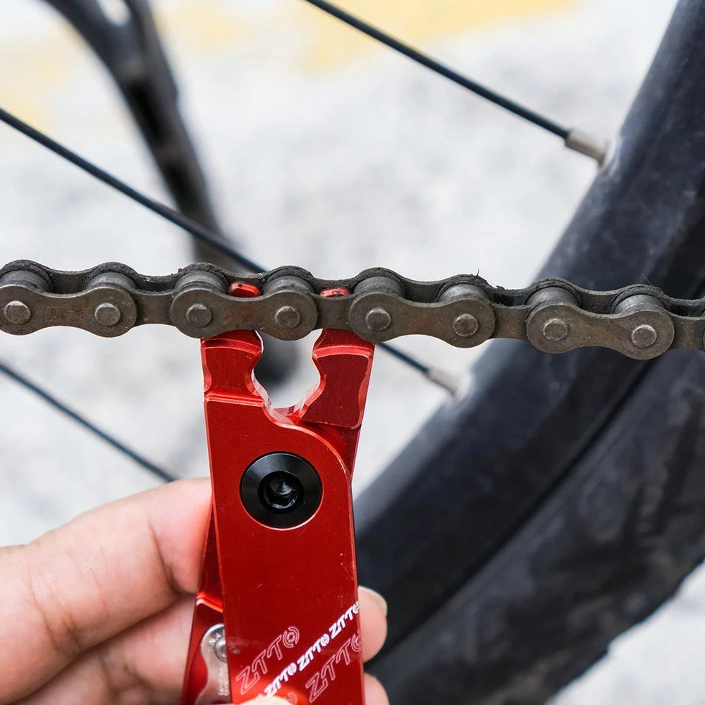 ZTTO MSKQ 4-in-1 Bicycle Chain Link Remover Aluminum Alloy Tire Prying Valve Core Removal Tool - Black - 5