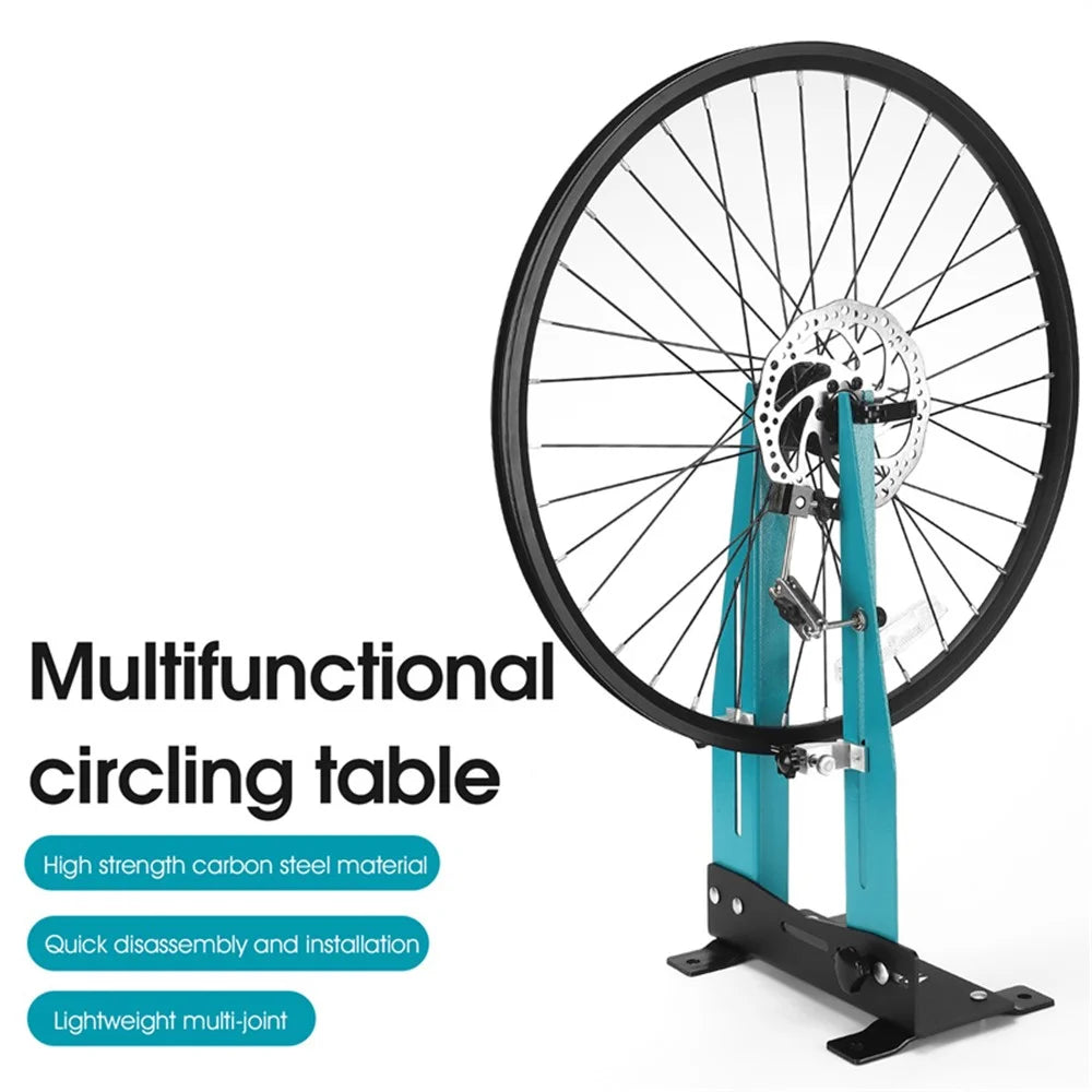 WEST BIKING YP0719303 High-Carbon Steel Bike Wheel Truing Stand Repair Tool Holder Rack - 3