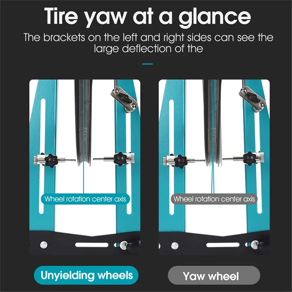 WEST BIKING YP0719303 High-Carbon Steel Bike Wheel Truing Stand Repair Tool Holder Rack - 6