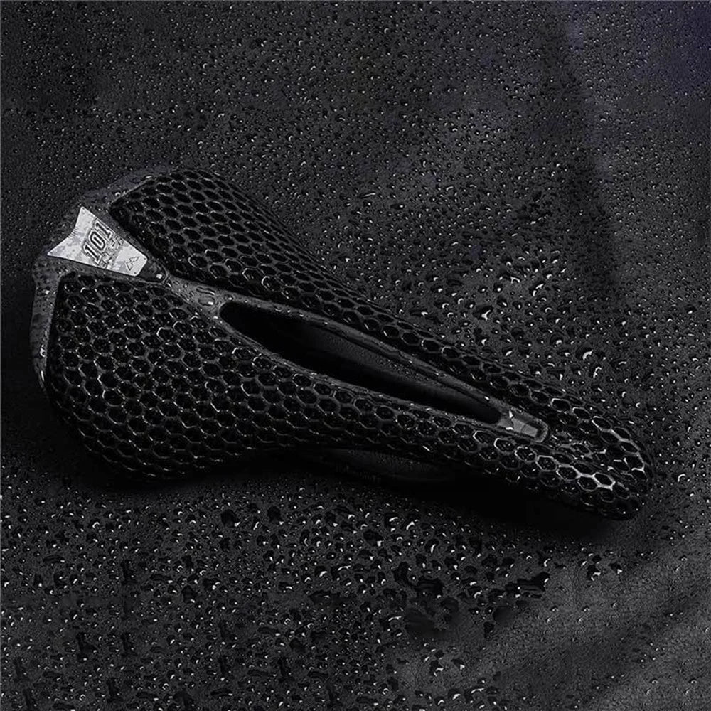 ENLEE 3D Printing Bike Cycling Saddle Carbon Fiber Honeycomb Design Breathable Bicycle Seat, 250x140x17mm - 5